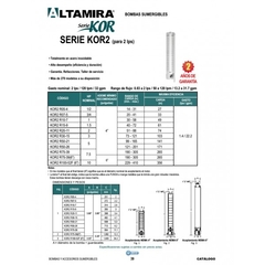 KOR2- Altamira - Bomba sumergible - Grupo Almont