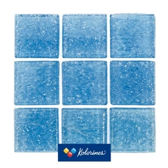 Mosaico Veneciano Azul Cristal - 2 x 2 - Caja 4m2