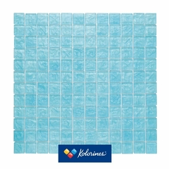 Mosaico Lumina Azul Topacio - 2.5 x 2.5 - Caja de 2 m2