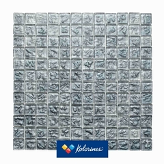 Mosaico Lumina Plata - 2.5 x 2.5 - Caja de 2 m2