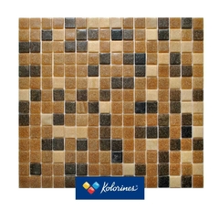 Mosaico Mezclas Café Castaño - 2 x 2 - Caja 4 m2