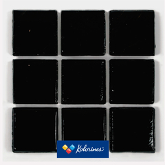 Mosaico Negro SR62 - 2.5 x 2.5 - Caja de 2 m2