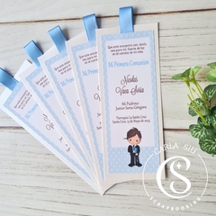 Estampita Bookmark Niño Comunión (precio por docena)