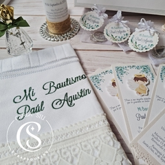 Kit de Bautismo con souvenirs Aquarela - Carla Siu | Tienda de Regalos & Souvenirs Religiosos