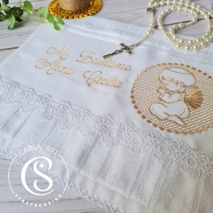 Kit de Ceremonia Bautismo Dorado - Carla Siu | Tienda de Regalos & Souvenirs Religiosos