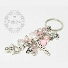 Llaveros Baby Shower Rosado (Precio por docena) - comprar online