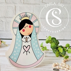 Estampitas Plegables Virgencita Celeste. (Precio por docena)