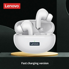 Imagem do 100% original lenovo lp5 fones de ouvido sem fio bluetooth alta fidelidade música fone com microfone esportes à prova d20água