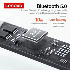 100% original lenovo lp5 fones de ouvido sem fio bluetooth alta fidelidade música fone com microfone esportes à prova d20água - Uai! Comprei