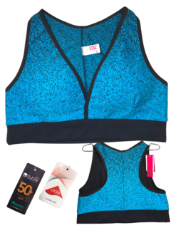 Conjunto Fitness Jacquard AZUL na internet