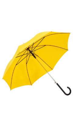 Guarda-Chuva Cabo Curvo Amarelo - comprar online