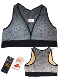 Conjunto Fitness Jacquard Cinza na internet