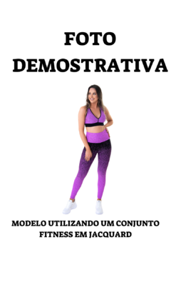 Conjunto Fitness Jacquard BRANCO - Adoras time wear