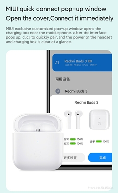 Xiaomi Redmi Buds 3 TWS Wireless Bluetooth Earphone Dual Mic Noise Cancellation Earbuds QCC 3040 Chip Water Resistant Headphones