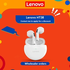 Original Lenovo HT38 TWS Earphone Wireless Bluetooth Headphones AI Control Mini Headset Stereo bass With Mic Noise Reduction na internet