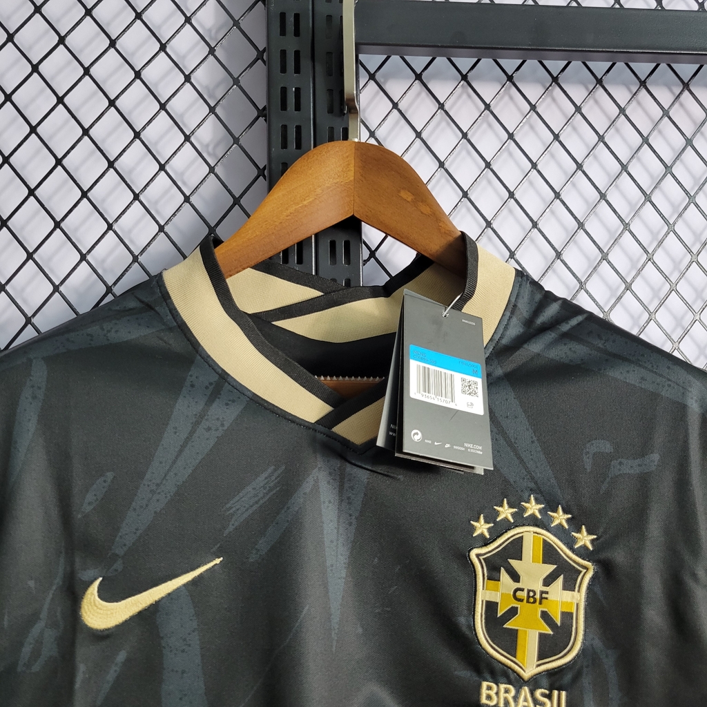 Camisa Brasil Preta e dourada a partir de R$149 FRETE GRÀTIS!