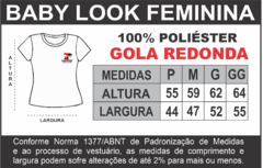 Baby look Branca 100% Poliéster PREMIUM - comprar online