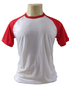 Raglan 100% Poliéster - Camisetas para sublimação | atacado| lisas | ZANFFER CAMISETAS