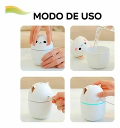 Mini Umidificador De Ar Portátil USB Luminária 250ml Branco na internet