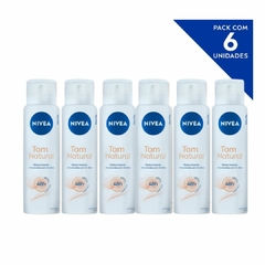 Desodorante NIVEA Aerosol Tom Natural 150ml- Kit 6 Und.