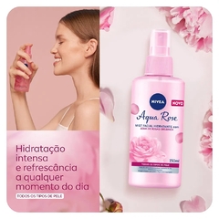 Aqua Rose Nivea Mist Facial Água de Rosas Orgânicas 150g