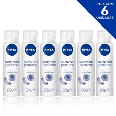 Desodorante Aerosol NIVEA Sem Perfume 150ml - Kit 6 Und.