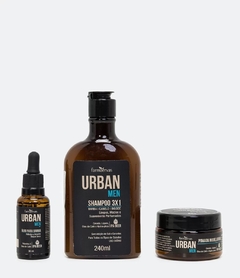 Imagem do Kit Urban Men Shampoo 3X1 + Óleo + Pomada + Nécessaire