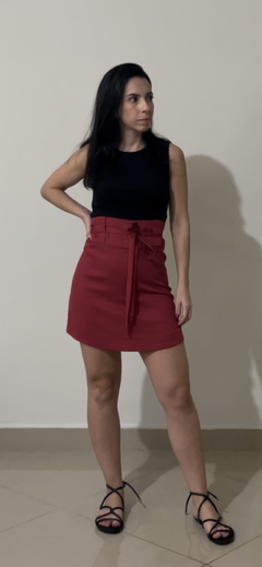 Short Saia Nancy - vermelho melancia - comprar online