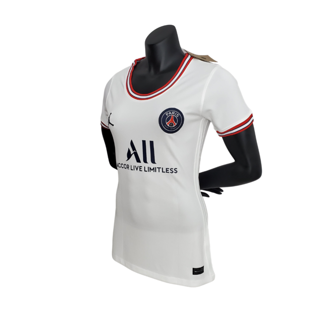 Camisa Paris Saint Germain psg Away Shirt Branca 21/22 em Promoção