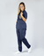 Conjunto Scrub Gabardine Feminino Personalizado - Azul Marinho - Bini Vet - Vestuário Profissional Veterinário