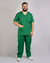 Conjunto Scrub Oxford Masculino Personalizado IDEAU - Verde Bandeira