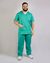 Conjunto Scrub Oxford Masculino Personalizado IDEAU - Verde Jade