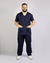 Conjunto Scrub Oxford Masculino Personalizado IDEAU - Azul Marinho - comprar online