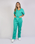 Conjunto Scrub Oxford Feminino Personalizado IDEAU - Verde Jade - comprar online