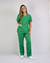 Conjunto Scrub Oxford Feminino Personalizado IDEAU - Verde Bandeira