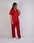 Conjunto Scrub Oxford Feminino Personalizado IDEAU - Vinho na internet