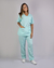 Conjunto Scrub Oxford Feminino Personalizado IDEAU - Verde Água