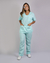 Conjunto Scrub Oxford Feminino Personalizado IDEAU - Verde Água - comprar online