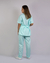 Conjunto Scrub Oxford Feminino Personalizado IDEAU - Verde Água - loja online