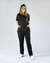 Conjunto Scrub Gabardine Feminino Personalizado IDEAU - Preto na internet