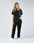 Conjunto Scrub Gabardine Feminino Personalizado IDEAU - Preto