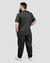 Conjunto Scrub Gabardine Masculino Personalizado - Cinza Chumbo na internet