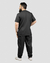 Conjunto Scrub Gabardine Masculino Personalizado IDEAU - Cinza Chumbo na internet