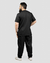 Conjunto Scrub Gabardine Masculino Personalizado - Preto na internet