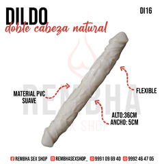 dildo doble cabeza natural