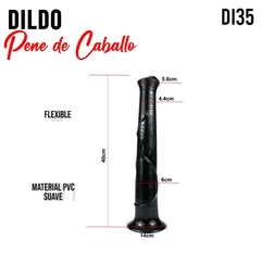 Dildo PENE de caballo extragrande 40 cm