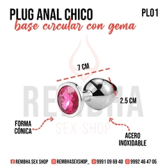 PLUG ANAL CHICO DE ACERO