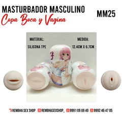 MASTURBADOR COPA DOBLE BOCA VAGINA CHICA JAPONESA