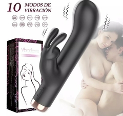 Vibrador punto g con conejo estimulador de clítoris