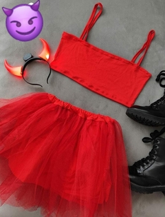 Conjunto diablita roja talla M/G